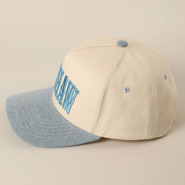 YEEHAW Two-Tone Embroidered Trucker Hat: DNM / ONE SIZE