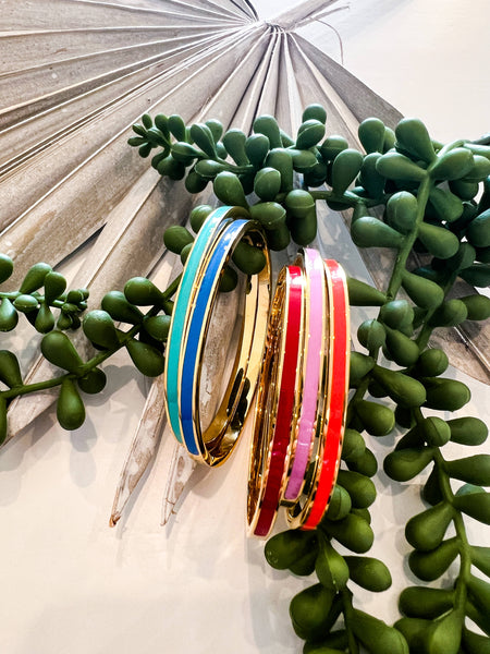 Evie Bracelet - Teal and Gold