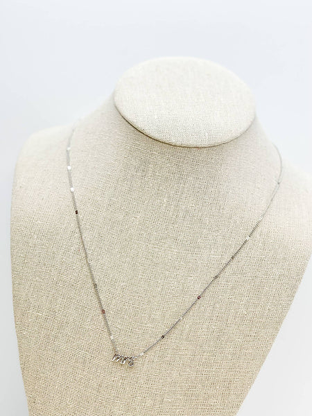 'Mrs' Pendant Necklaces: Gold