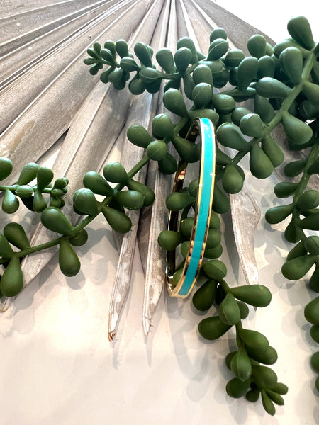 Evie Bracelet - Teal and Gold