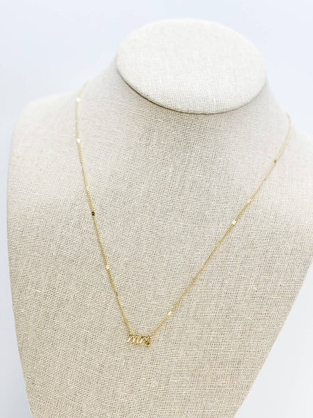 'Mrs' Pendant Necklaces: Silver