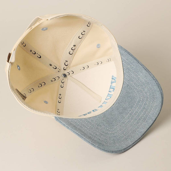 YEEHAW Two-Tone Embroidered Trucker Hat: DNM / ONE SIZE