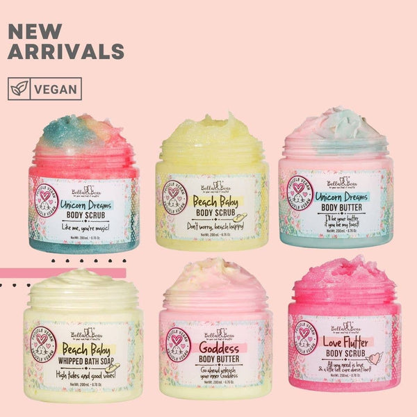 6.7oz Vegan & Cruelty Free Love Flutter Body Scrub