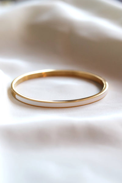 Evie Bracelet - White and Gold