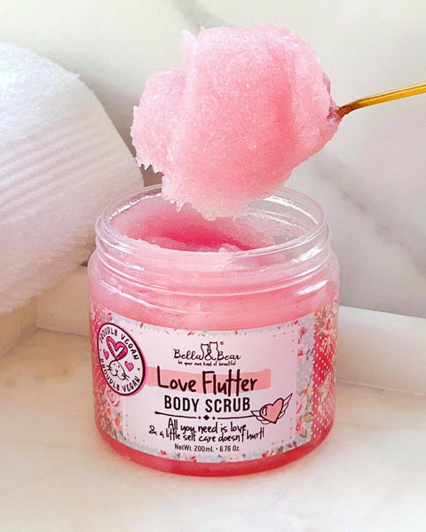 6.7oz Vegan & Cruelty Free Love Flutter Body Scrub