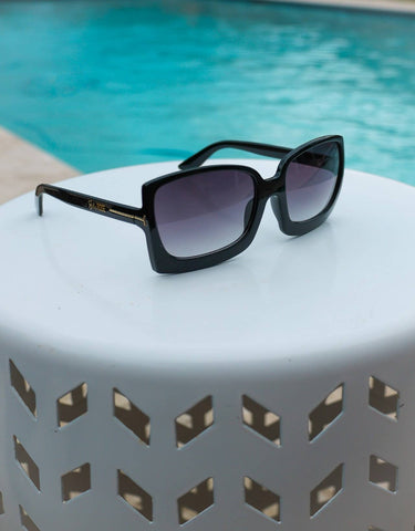 Oversized Sunglasses Black/Gray