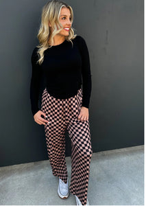 Curved Hem Ribbed Top