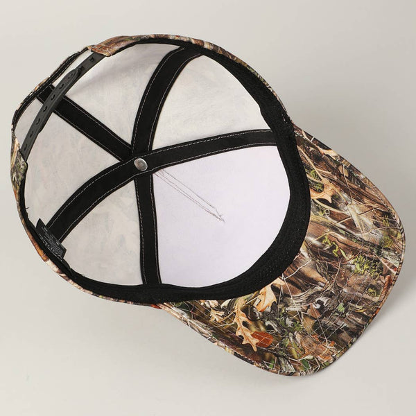 Howdy Darlin' Embroidery Patch Camo Trucker Hat: CAMO / ONE SIZE