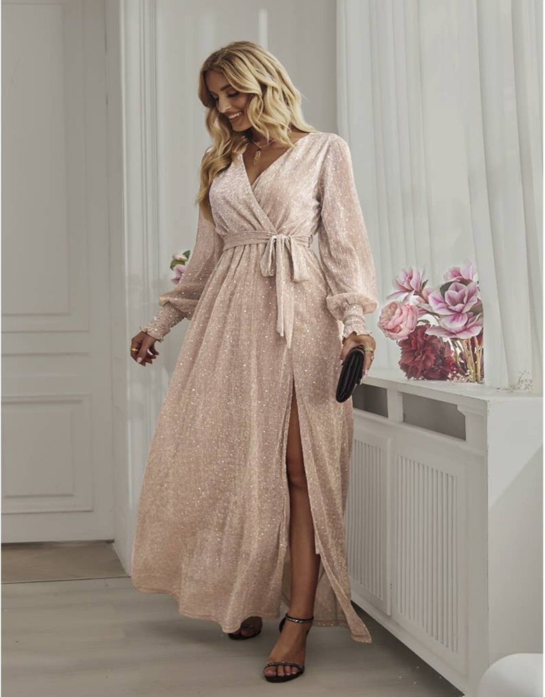 Spotlight Long Sleeve Maxi Dress