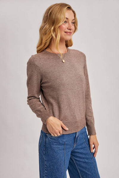 WHOLEGARMENT CREW NECK KNIT SWEATER