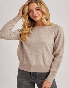 WHOLEGARMENT CREW NECK KNIT SWEATER