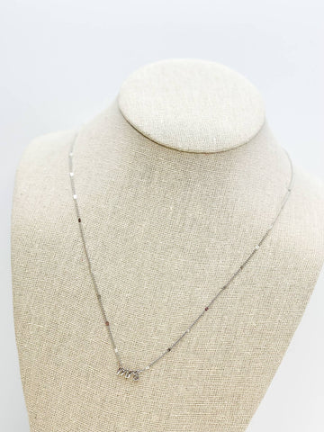 'Mrs' Pendant Necklaces: Silver