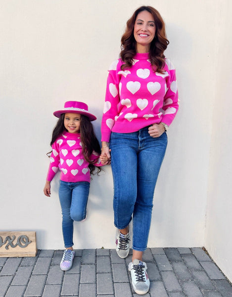 Mommy And Me Warms My Heart Sweater - Kids