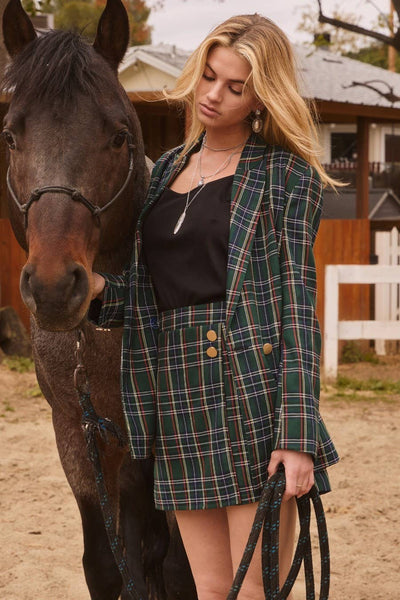Plaid Blazer