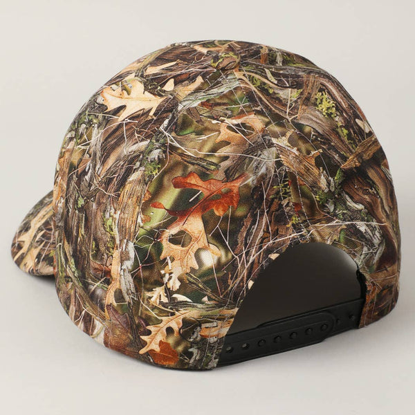 Howdy Darlin' Embroidery Patch Camo Trucker Hat: CAMO / ONE SIZE