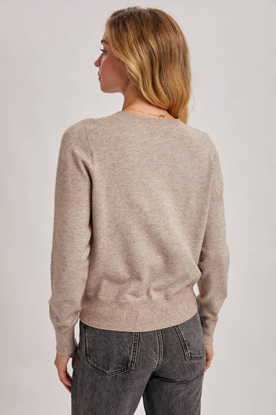 WHOLEGARMENT CREW NECK KNIT SWEATER