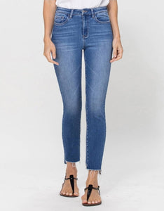 HIGH RISE ANKLE SKINNY