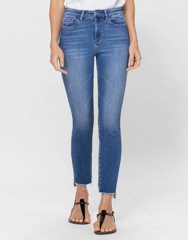 HIGH RISE ANKLE SKINNY