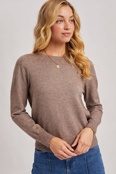 WHOLEGARMENT CREW NECK KNIT SWEATER