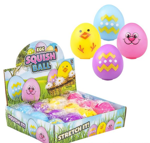 2.33" SQUEEZE AND STRETCH GUMMI EASTER EGG